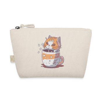 Chaton Kawaii regardant au-dessus d’une tasse - Trousse biologique - nature - Devant