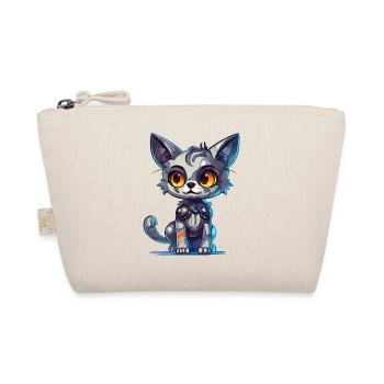 Cyborg kitten - Organic Pouch - nature - Front