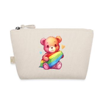 Love is a Bear Necessity - Organic Pouch - nature - Front