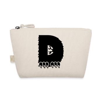Monster Buchstabe D - Bio-Täschchen - Natur - Vorne