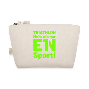 TRIATHLON mehr als nur ein Sport grün - Bio-Täschchen - Natur - Vorne