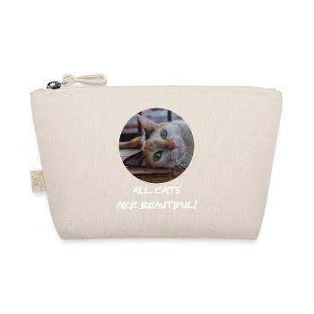 The cat with the sweet look - Organic Pouch - nature - Front