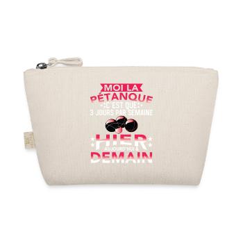 Petanque Cadeau Homme Humour Boccia Pétanque - Trousse biologique - nature - Devant