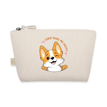 Corgi me rend heureux v2 - Trousse biologique - nature - Devant