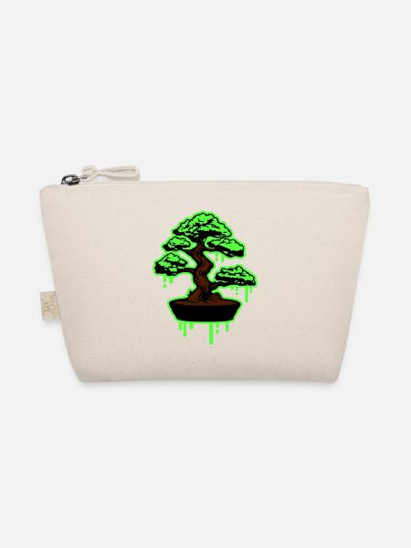 Baum Bonsai Symbol - Bio-Täschchen - Natur - Vorne