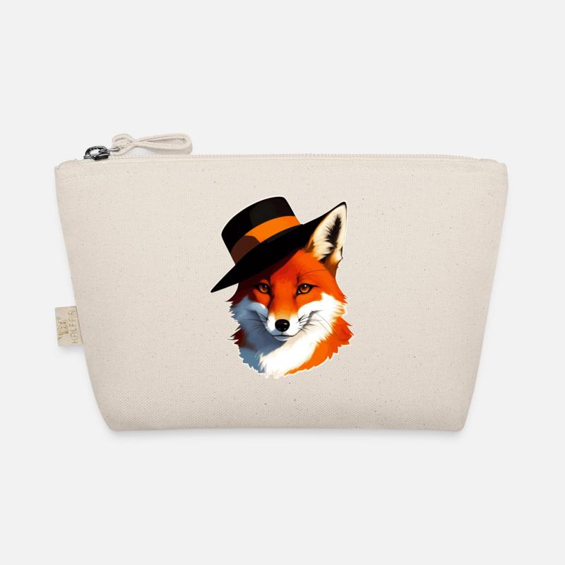 Fuchs mit Hut Bio-Täschchen