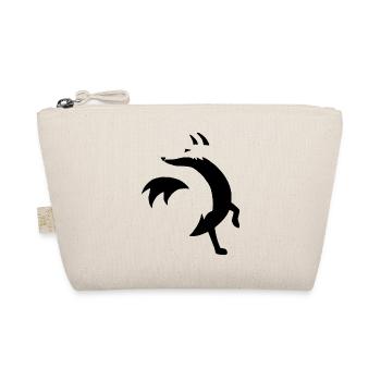 Sketch of the black fox - Organic Pouch - nature - Front