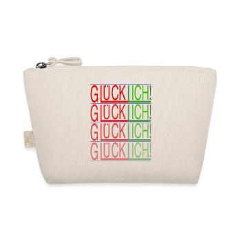 Glücklich - Ich / Glück + Ich = GlücklIch - Bio-Täschchen - Natur - Vorne