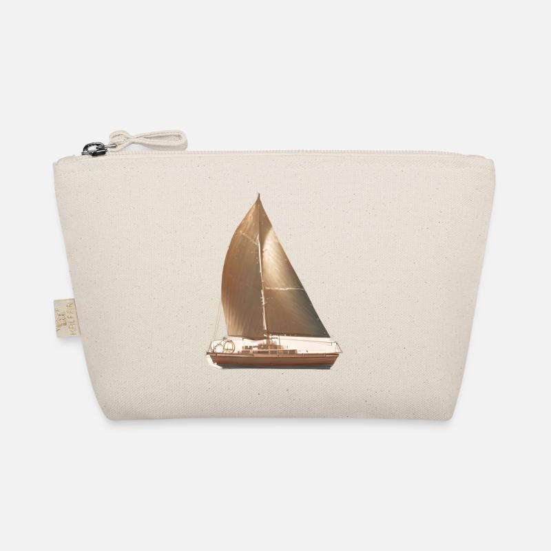 Sailing, Sailor, Sailing Ship, Sailing, Sailboat Organic Pouch