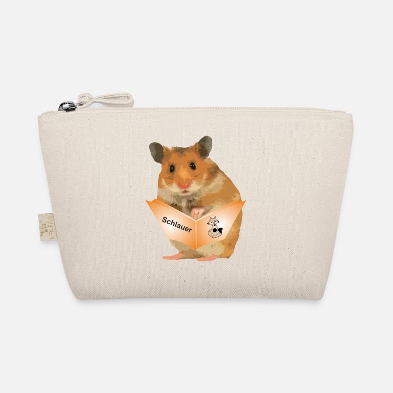 hamster schlauer fuchs buch - Bio-Täschchen - Natur