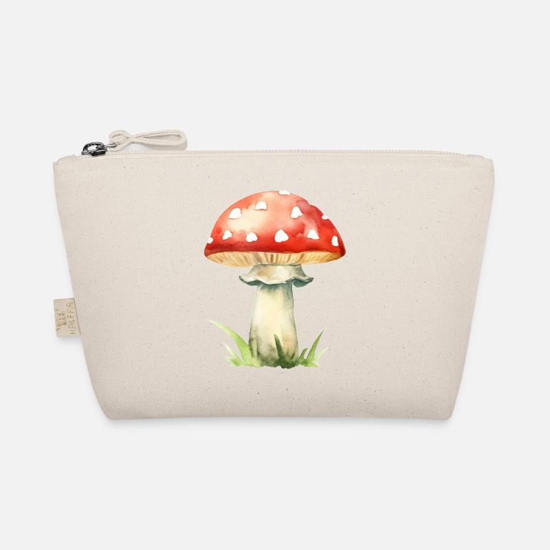 Red mushroom toadstool Organic Pouch