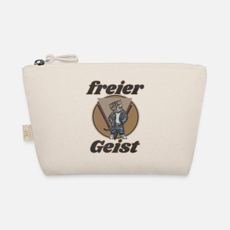 Freier Geist. Wie eine Katze. Bio-Täschchen
