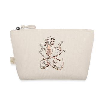 Rock Music Band Retro Guitar Vintage Heavy Metal - Organic Pouch - nature - Front