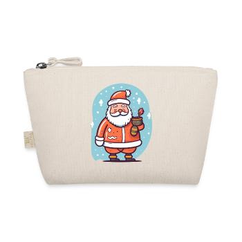Santa Claus im Schnee - Bio-Täschchen - Natur - Vorne