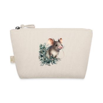 niedliche Maus - Bio-Täschchen - Natur - Vorne