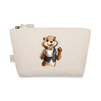 Coffee Addicted Otter Coffee Lover Animal Funny - Trousse biologique - nature - Devant
