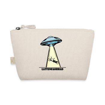 Ufo, Lastenfahrrad, Lastenrad, Cargobike, Aliens - Bio-Täschchen - Natur - Vorne