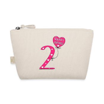 2 Birthday Happy Birthady - Organic Pouch - nature - Front