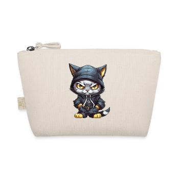 Katze Hip Hop Rap Rapper DJ Ghetto Crew Gangster - Bio-Täschchen - Natur - Vorne