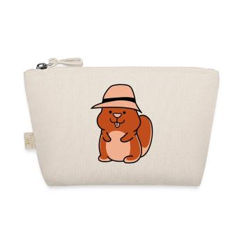 Hamster Funny - Organic Pouch - nature - Front