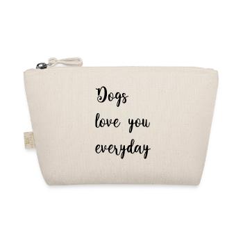 Dogs loveyou every day - Organic Pouch - nature - Front