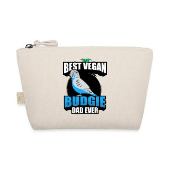 Wellensittich Papa | Haustier Vögel Tiere Geschenk - Bio-Täschchen - Natur - Vorne