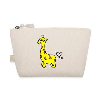 giraffe cool - Organic Pouch - nature - Front