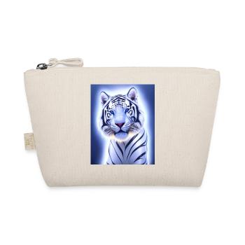 majestic white tiger portrait painting animal - Organic Pouch - nature - Front