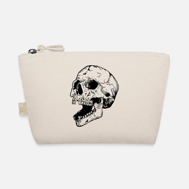 Totenkopf - Bio-Täschchen - Natur