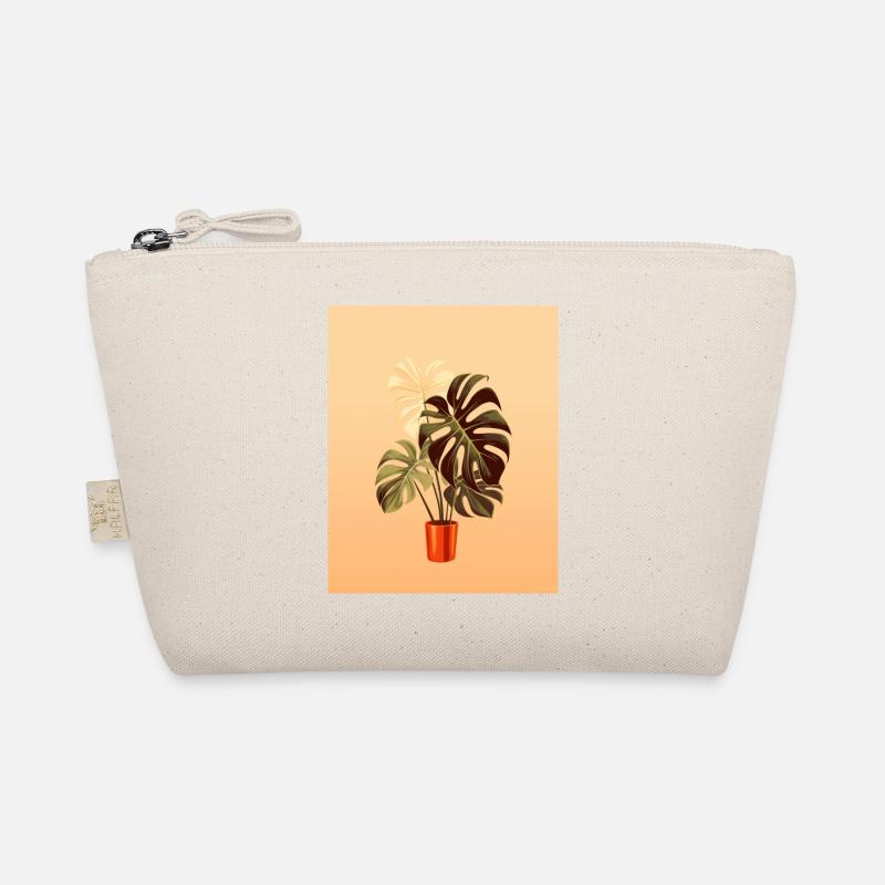 Pastel Monstera Organic Pouch