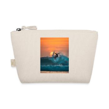 surfer riding on waves - Bio-Täschchen - Natur - Vorne