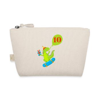 10e anniversaire dinosaure mignon - Trousse biologique - nature - Devant