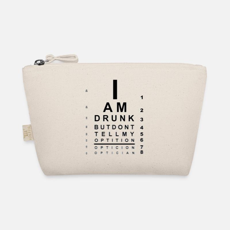 Blurry drunk eye chart Organic Pouch