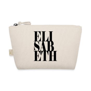 Elisabeth Name Vorname Moderne Schrift Wort Art - Bio-Täschchen - Natur - Vorne