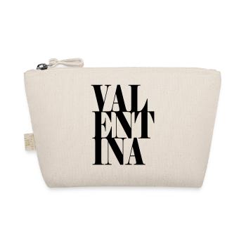 Valentina Surname First name Modern font Word Art - Organic Pouch - nature - Front