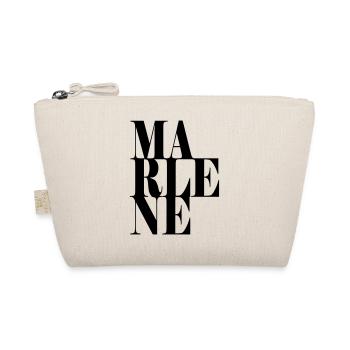 Marlene Name Vorname Moderne Schrift Wort Art - Bio-Täschchen - Natur - Vorne