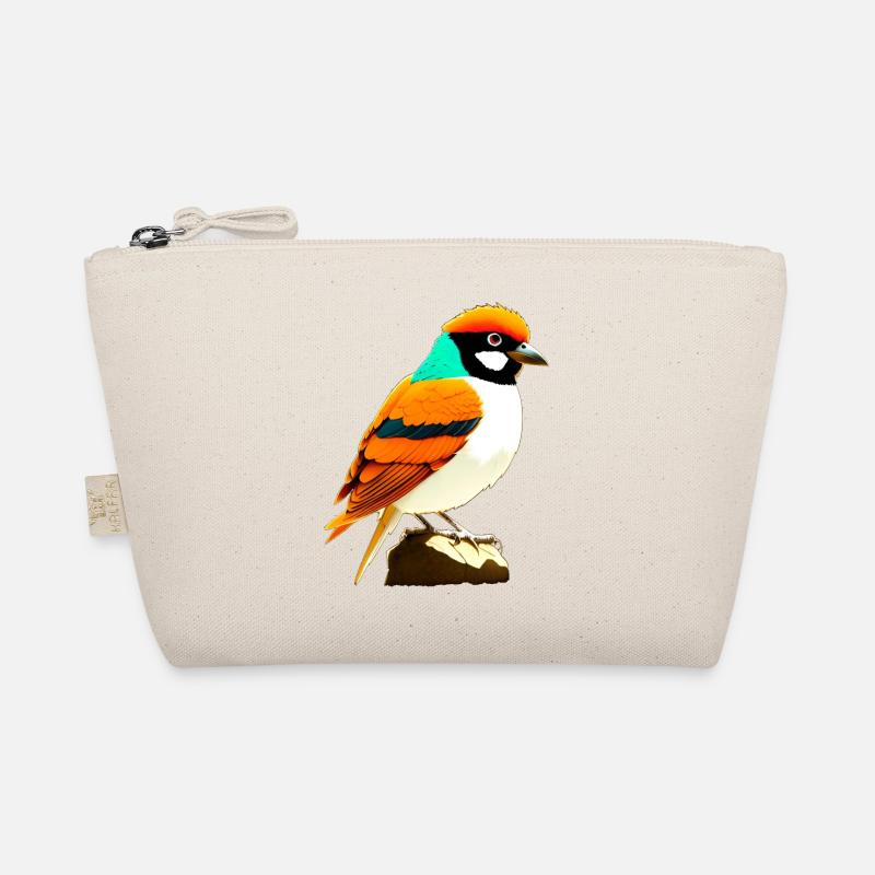 Bunter Vogel - Bio-Täschchen - Natur