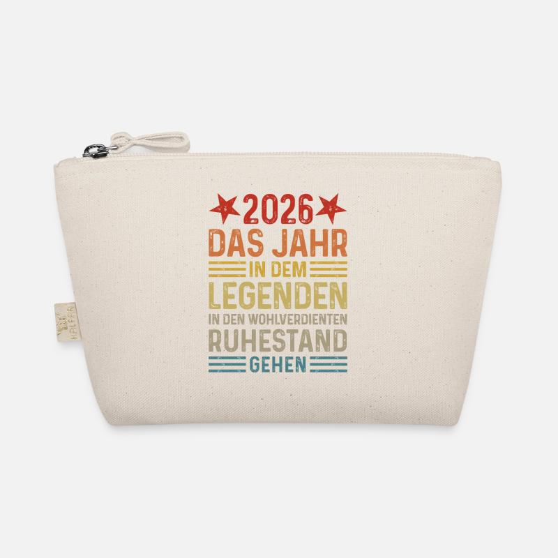 2026 Legende Ruhestand Rentner Pensionär Geschenk - Bio-Täschchen - Natur
