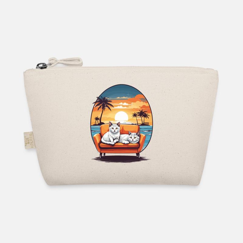 Cats on sofa Organic Pouch