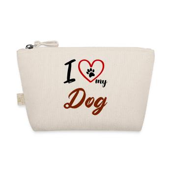 i love my dog 02 - Bio-Täschchen - Natur - Vorne