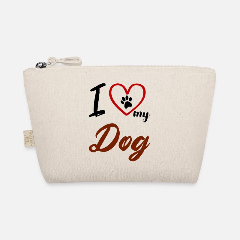 i love my dog 02 - Bio-Täschchen - Natur