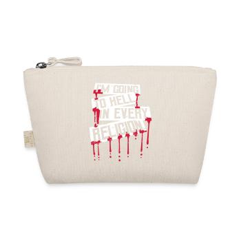 I'm Going To Hell In Every Religion Atheist Joke - Organic Pouch - nature - Front