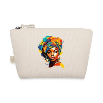 Pretty lady in bright colors - Organic Pouch - nature - Front