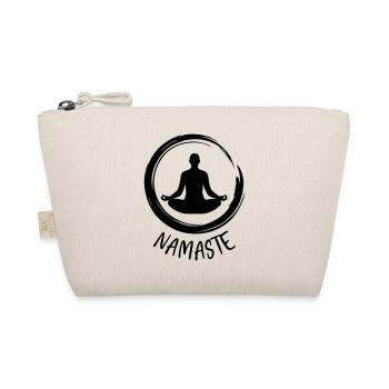 Yoga / Namaste / Lotus Flower - Organic Pouch - nature - Front