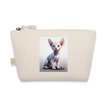 Sphynx Cat Porzellan - Bio-Täschchen - Natur - Vorne