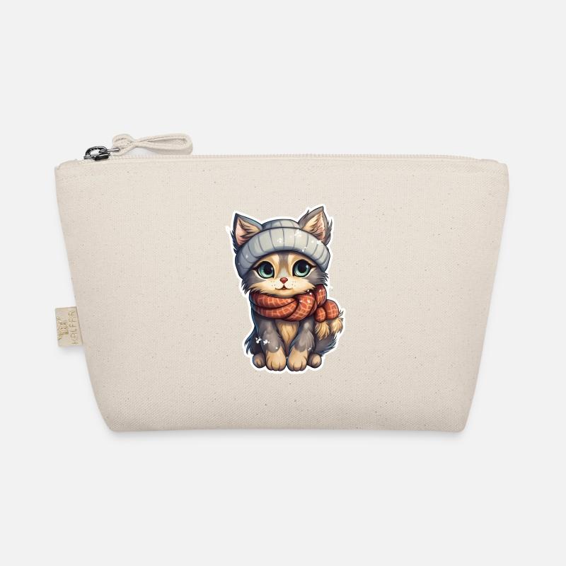 Cat in winter Organic Pouch