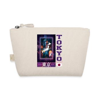 Tokyo Japan Kanji im Cyberpunk-Stil - Bio-Täschchen - Natur - Vorne