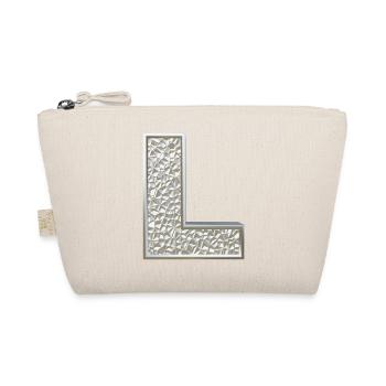 L, letter, initial, monogram, - Organic Pouch - nature - Front