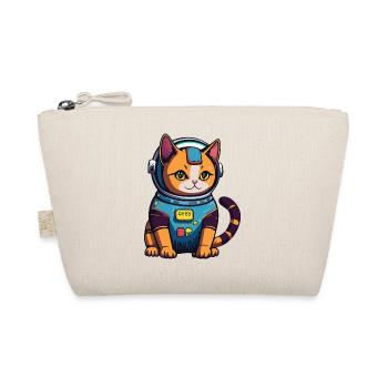 Cyberpunk Astrocat - Organic Pouch - nature - Front