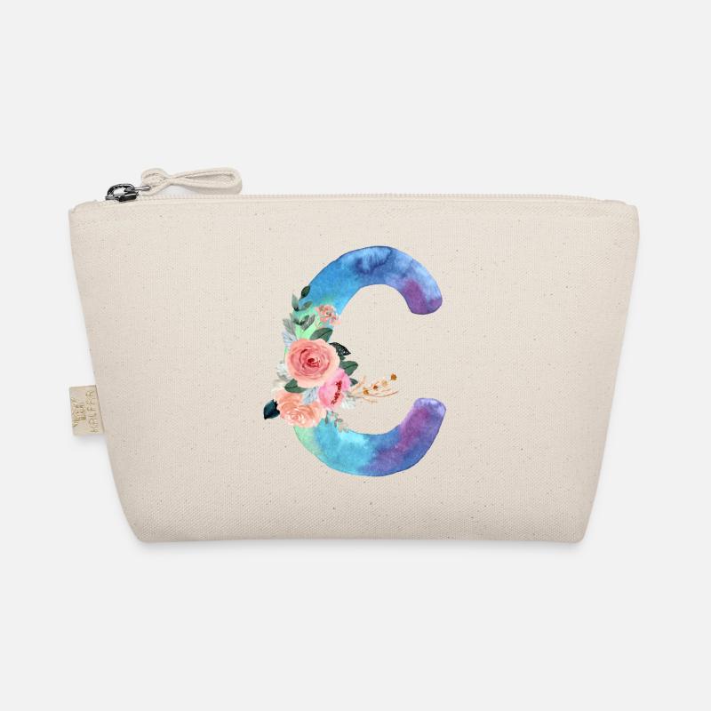 Buchstabe c Aquarell Bio-Täschchen